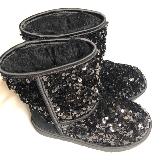 Oazifestiv Ugg Silver Sequin Boots Winter Boots Sequin Black Ugg